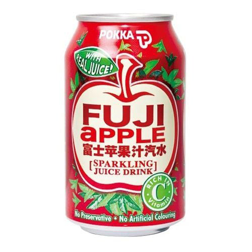 Pokka Fuji Apple Sparkling Juice (300ML X 24 CANS) Drinks Collective