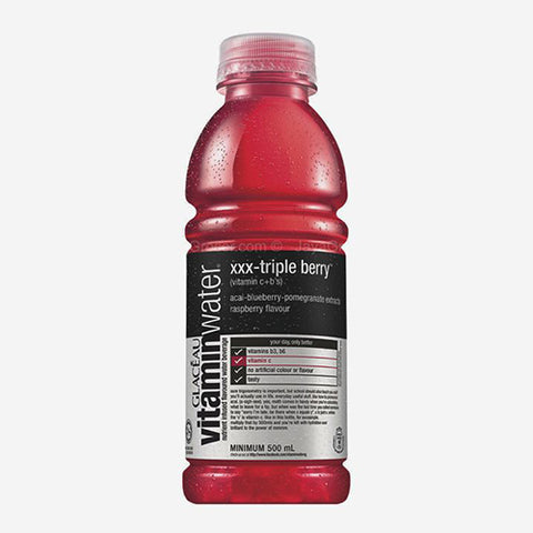 Glaceau vitaminwater: XXX Triple Berry (500ML X 12 BOTTLES)
