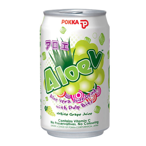 Pokka Aloe V White Grape Juice Drink (300ML X 24 CANS)