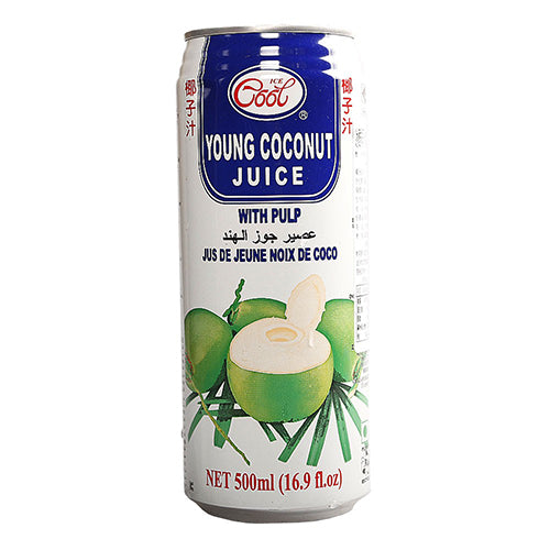 Ice Cool Young Coconut Juice with Pulp (500ML X 24 CANS)
