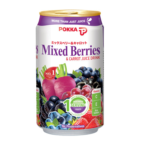 Pokka Mixed Berries & Carrot Juice Drink (300ML X 24 CANS)