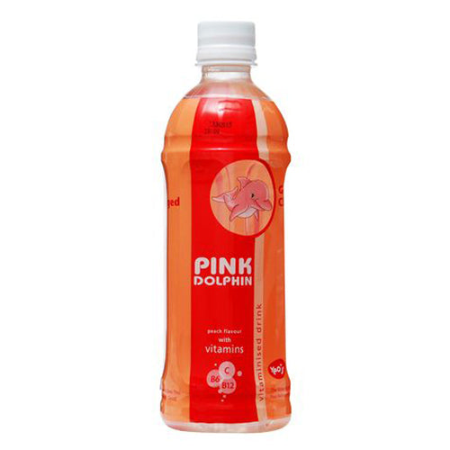 Yeo's Pink Dolphin Peach Flavoured Vitaminised Drink (500ML X 24 BOTTLES)